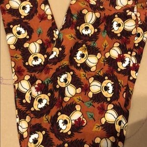 Lularoe Unicorn OS Leggings Hedgehog